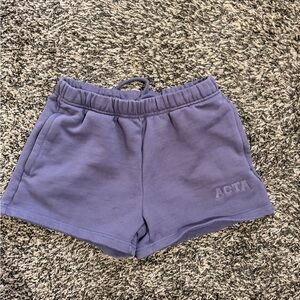 ACTA Gray Drawstring Shorts